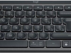 Logitech MX Keys S - Tastatur - hinterleuchtet - kabellos - Bluetooth LE - QWERTY - US International - Tastenschalter: Scissor-Key - Graphite - mit Palm Rest