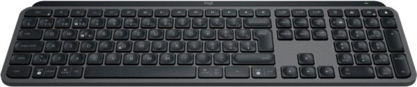 Logitech MX Keys S - Tastatur - hinterleuchtet - kabellos - Bluetooth LE - QWERTY - US International - Tastenschalter: Scissor-Key - Graphite - mit Palm Rest