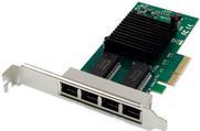 DIGITUS - Netzwerkadapter - PCIe 2,1 - Gigabit Ethernet x 4 (DN-10114)