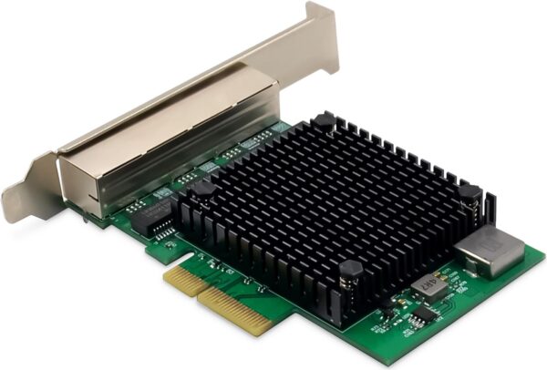 DIGITUS - Netzwerkadapter - PCIe 2,1 - 10/100/1000/2500Base-T x 4 (DN-10136)