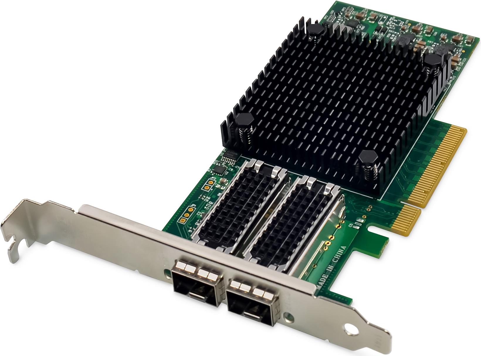 DIGITUS - Netzwerkadapter - PCIe 3.0 - 25 Gigabit SFP28 x 2 (DN-10180)