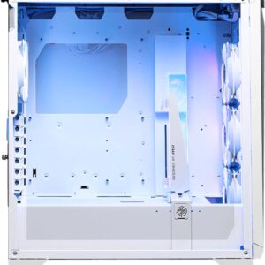 MSI MPG GUNGNIR 300R AIRFLOW - Mid tower - E-ATX - Seitenteil mit Fenster (gehärtetes Glas) - keine Spannungsversorgung (ATX) - weiß - USB/Audio (306-7G21W21-W57)