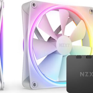 NZXT F Series F140 RGB DUO Twin Pack - Gehäuselüfter - 140 mm - weiß (RF-D14DF-W1)