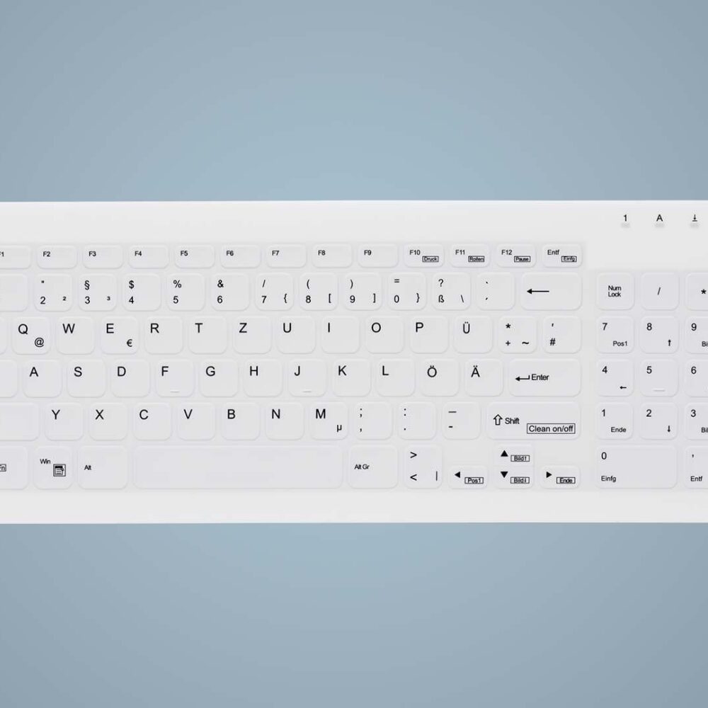Cherry Active Key AK-C7012 - Tastatur - komplett versiegelt, IP68 - USB - QWERTZ - Deutsch - weiß (AK-C7012F-UVS-W/MGE)