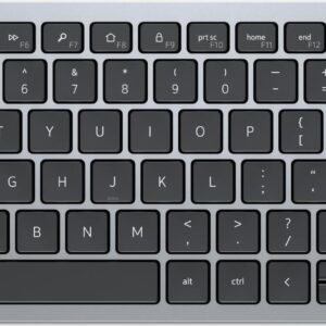 DELL KB740 Tastatur RF Wireless + Bluetooth QWERTY Nordisch Grau - Schwarz (KB740-GY-R-NOR)