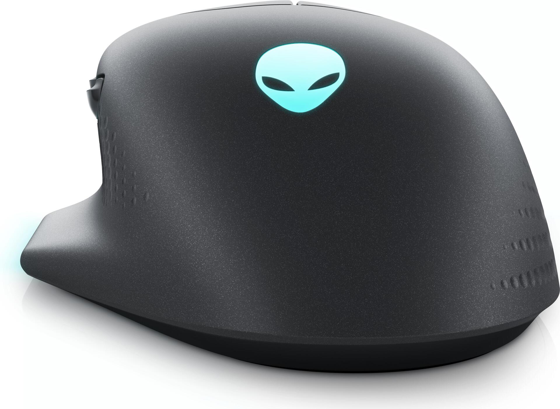 Dell Alienware AW620M - Maus - Für Rechtshänder - optisch - 7 Tasten - kabelgebunden, kabellos - USB, 2,4 GHz - Dark Side of the Moon - retail - Box (AW620M-G-DEAM)
