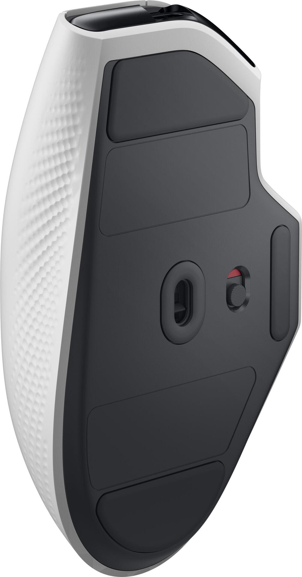 Dell Alienware AW620M - Maus - Für Rechtshänder - optisch - 7 Tasten - kabelgebunden, kabellos - USB, 2,4 GHz - Lunar Light - retail - Box (AW620M-W-DEAM)