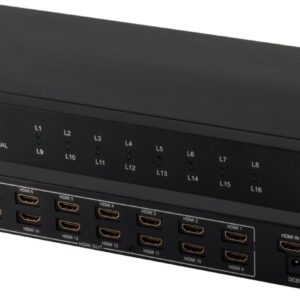shiverpeaks ®-PROFESSIONAL--HDMI Verteiler 1x16, Metall, 4K30Hz, schwarz (SP05-03016)