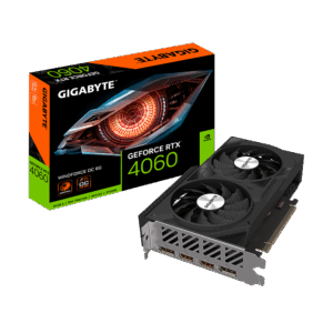 Gigabyte GeForce RTX 4060 WINDFORCE OC 8G - Grafikkarten - GeForce RTX 4060 - 8GB GDDR6 - PCIe 4,0 - 2 x DisplayPort, 2 x HDMI (GV-N4060WF2OC-8GD)