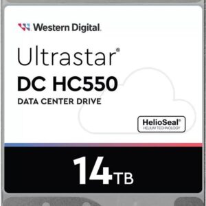 WD Ultrastar DC HC550 - Festplatte - 14TB - intern - 3.5" (8,9 cm) - SATA 6Gb/s - 7200 U/min - Puffer: 512MB (0F38581)