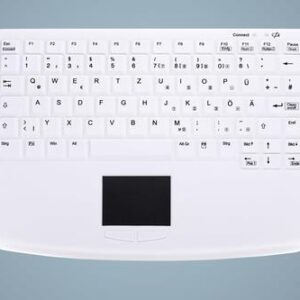 FULLY SEALED / WATERTIGHT / USB / DE / WHITE AK-4450-G serie medical Keyboard (AK-4450-GUVS-W/GE)