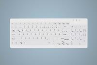 CHERRY Active Key AK-C7012 - Tastatur - komplett versiegelt, IP68 - USB - QWERTZ - Deutsch - weiß (AK-C7012F-UVS-W/GE)