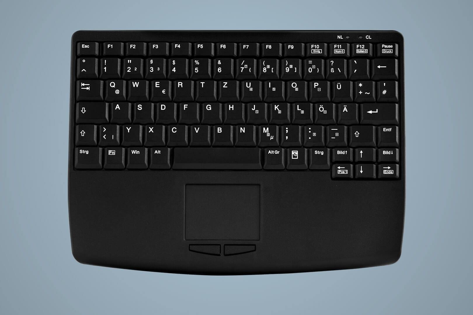 Active Key AK-4450-GFU Tastatur RF Wireless Deutsch Schwarz (AK-4450-GFU-B/GE)