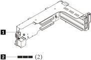 Lenovo ThinkSystem 2U x16/x8/x8 PCIe G4 Riser 1/2 Kit - Riser Card (4XH7A82896)