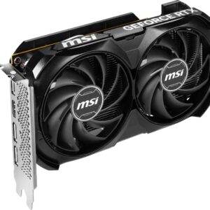 MSI GeForce RTX 4060 VENTUS 2X BLACK 8G OC - Grafikkarten - GeForce RTX 4060 - 8GB GDDR6 - PCIe 4,0 x8 - HDMI, 3 x DisplayPort - Box (V516-004R)
