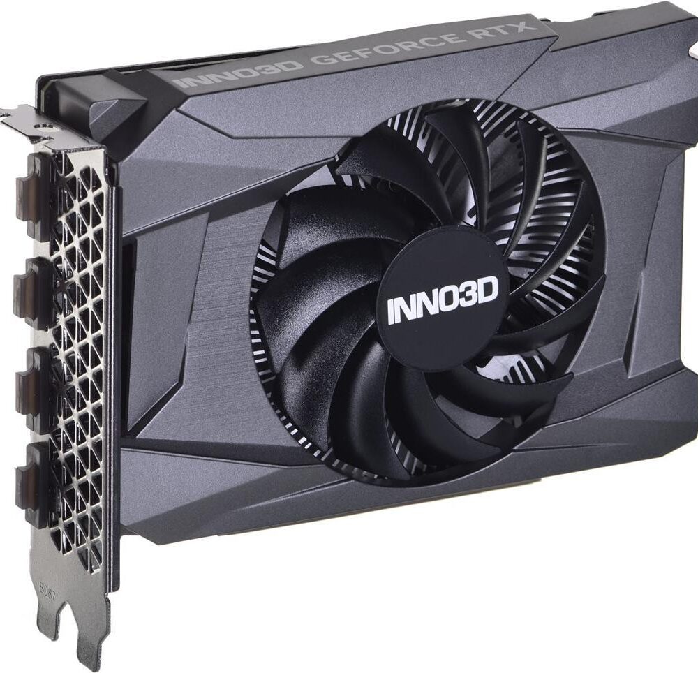 InnoVISION Inno3D GEFORCE RTX 4060 COMPACT - Grafikkarten - GeForce RTX 4060 - 8GB GDDR6 - PCIe 4,0 x8 - 3 x DisplayPort, HDMI - Box (N40601-08D6-173050N)