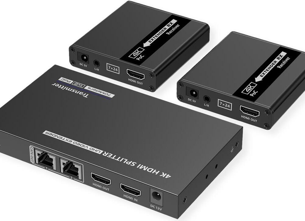 VALUE 1x2 HDMI Splitter+ Extenderüber TP 4K30Hz 40m - Digital/Display/Video - 40 m (14.99.3464)