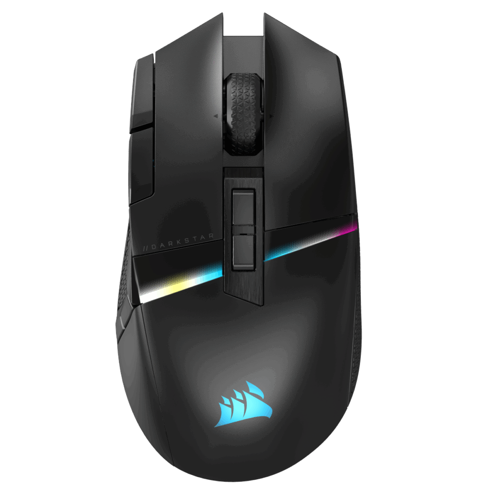 CORSAIR Gaming Darkstar - Maus - optisch - 15 Tasten - kabellos - Bluetooth, 2,4 GHz - USB Slipstream Funkempfänger (CH-931A011-EU)