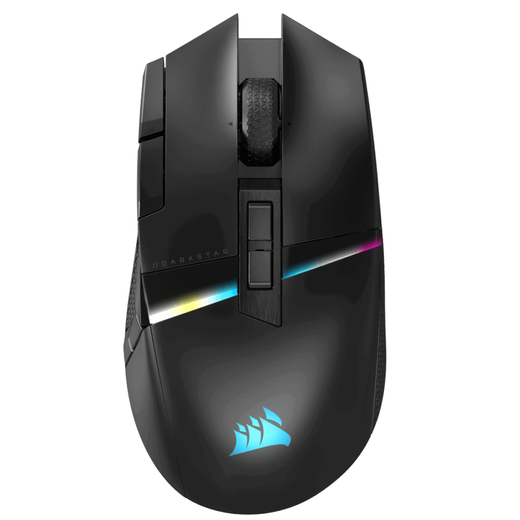 CORSAIR Gaming Darkstar - Maus - optisch - 15 Tasten - kabellos - Bluetooth, 2,4 GHz - USB Slipstream Funkempfänger (CH-931A011-EU)