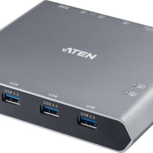 ATEN US3311 - KVM-/Audio-/USB-Switch - 4 x USB 3,2 Gen 1 - 2 lokale Benutzer - Desktop (US3311-AT)