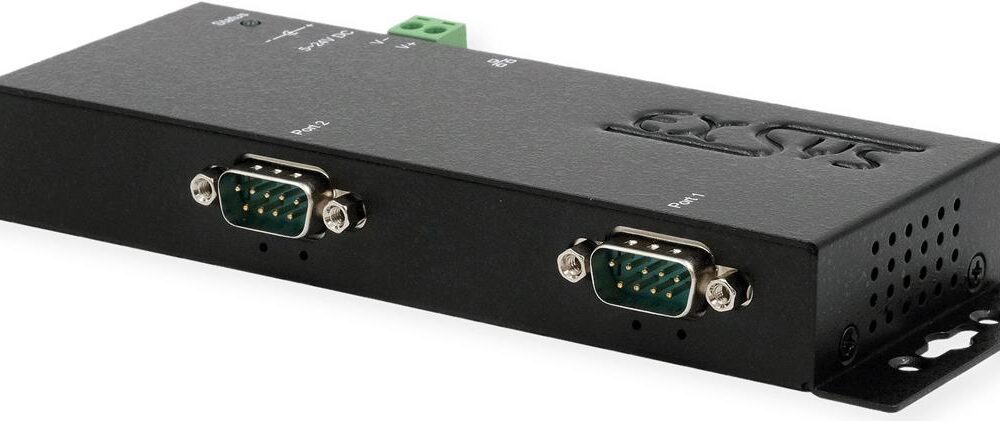 EXSYS GmbH Ethernet zu 2 x RS-232, inkl. 12V/3A Netzteil (EX-6112-2)