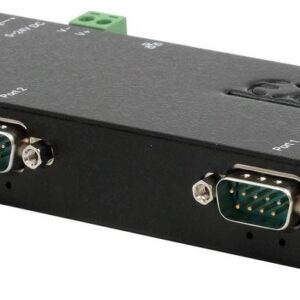 EXSYS GmbH Ethernet zu 2 x RS-232/422/485, inkl. 12V/3A Netzteil (EX-6122-2)