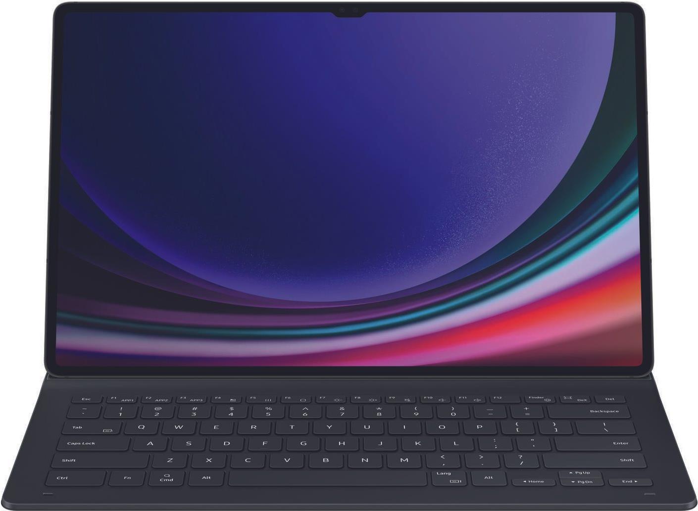 Samsung EF-DX910 - Tastatur und Foliohülle (Buch-Cover) - Slim - Bluetooth, POGO pin - QWERTZ - Schwarz Tastatur, Schwarz Gehäuse - für Galaxy Tab S9 Ultra (EF-DX910BBGGDE)