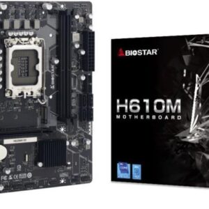 Biostar H610MH D5 - Intel - LGA 1700 - Intel® Celeron® - Intel® Core™ i3 - Intel Core i3 12th Gen - Intel® Core™ i5 - Intel Core i5... - DDR5-SDRAM - 96 GB - DIMM (H610MH D5)