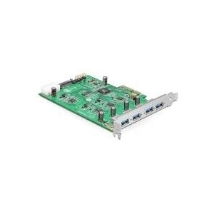 Delock PCI Express Karte x4 > 4 x extern USB 3.0-A (Quad Channel) (89325)