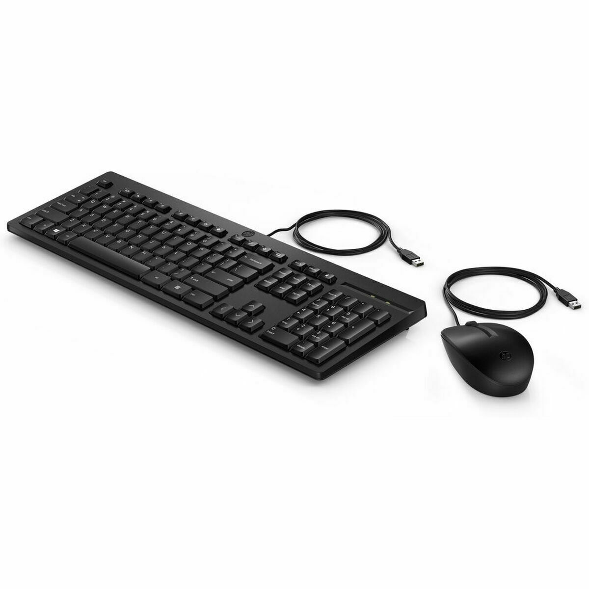 Tastiera e Mouse HP 225 Nero Qwerty in Spagnolo