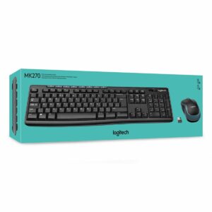 Tastiera Wireless Logitech K270 Nero Qwerty in Spagnolo 2.4 GHz