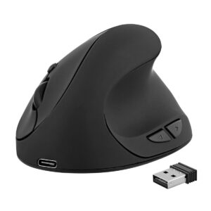 Mouse Ergonomico Ottico T'NB Ergo Line Nero 1600 dpi