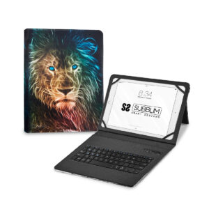 Tastiera Bluetooth con Supporto per Tablet Subblim SUBKT5-BTTL30 Multicolore Qwerty in Spagnolo