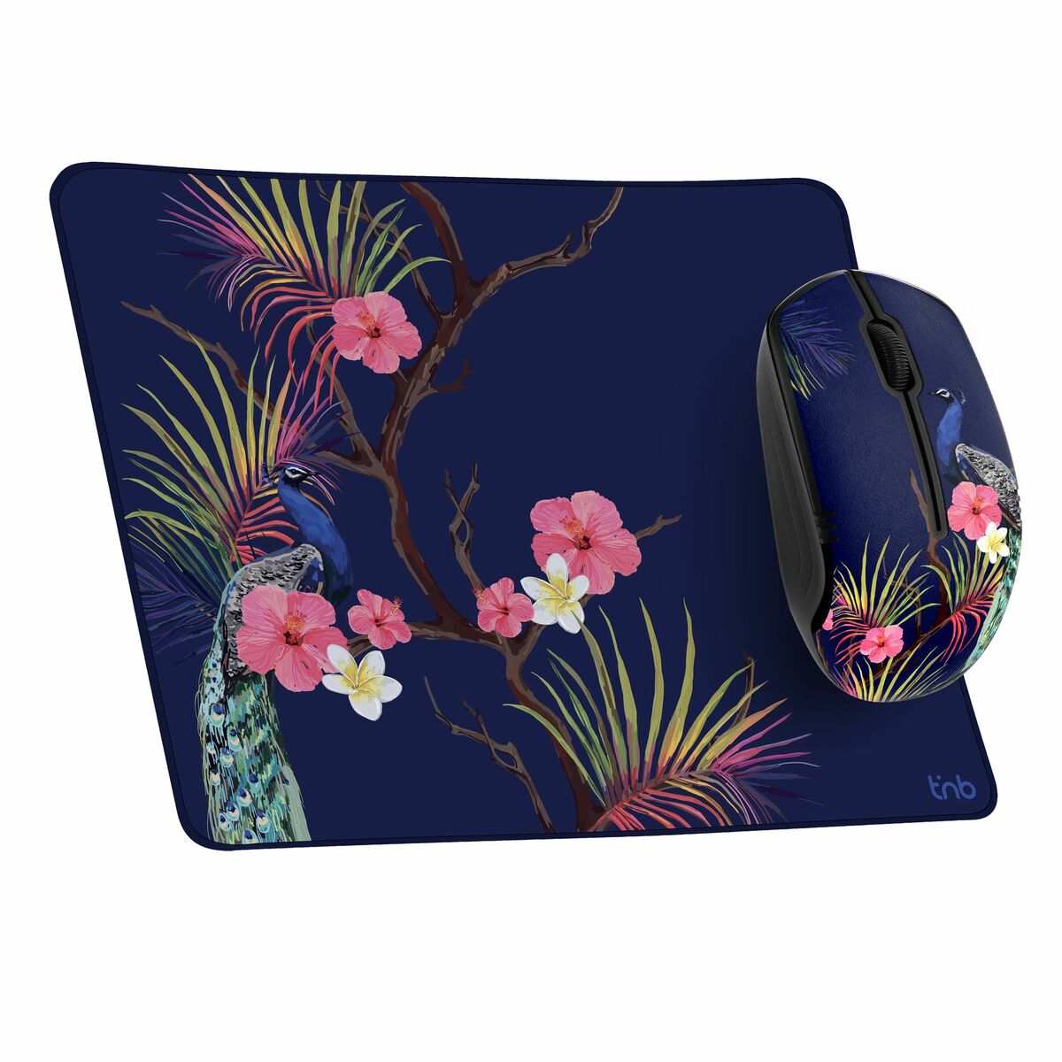 Mouse e Tappetino Gaming T'NB TROPIC Blu scuro