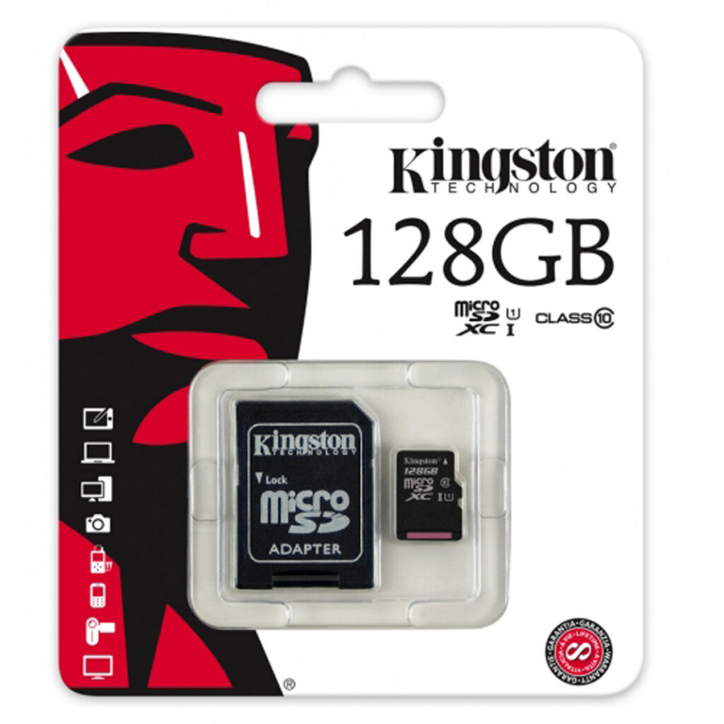 Scheda Di Memoria Micro SD con Adattatore Kingston SDC10G2/128GBSP 128 GB