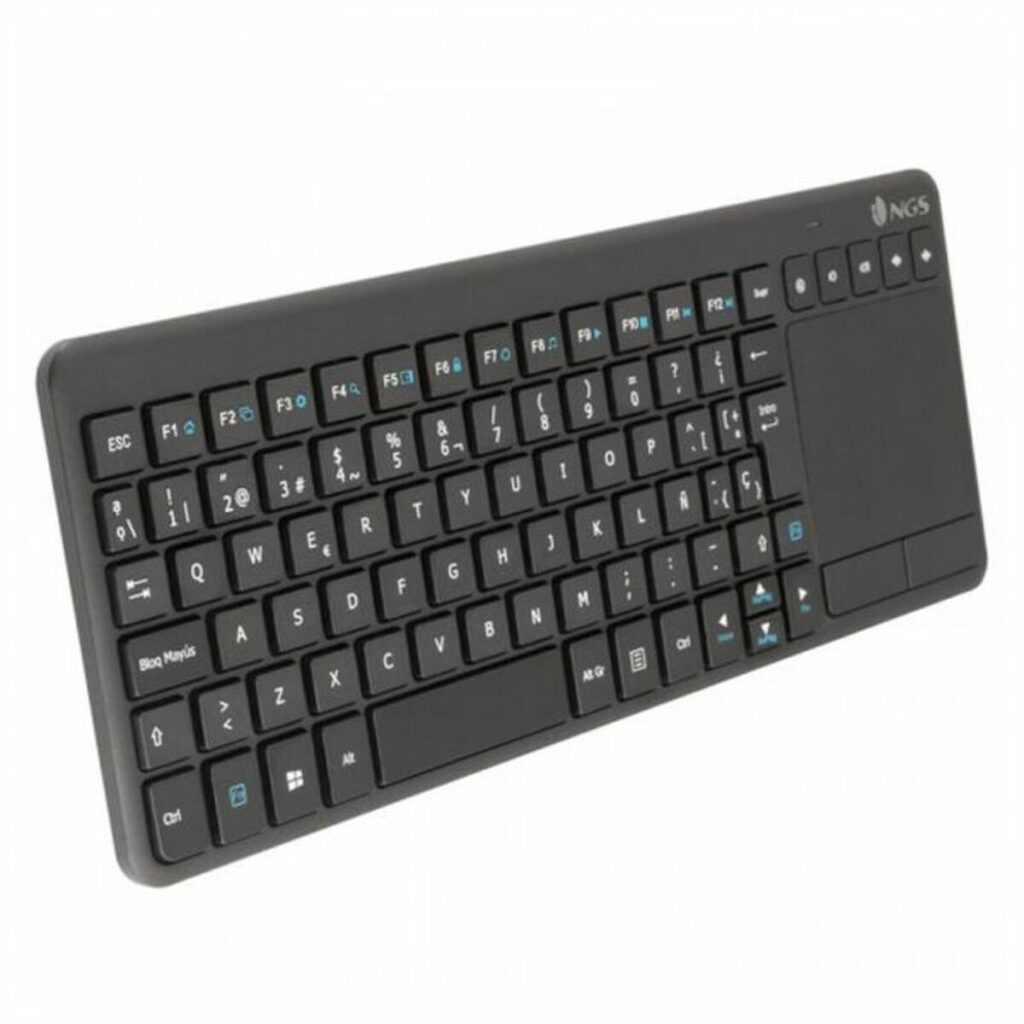 Tastiera Wireless NGS TV Warrior Nero Qwerty in Spagnolo