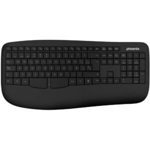 Tastiera Wireless Phoenix K201 Nero Qwerty in Spagnolo