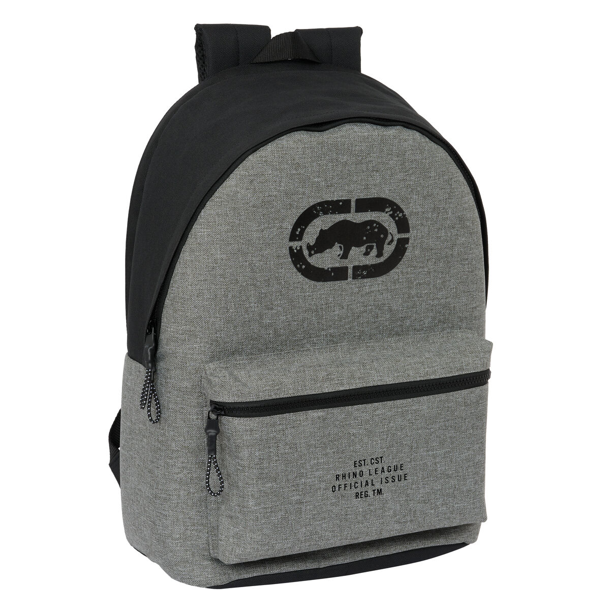 Zaino per Portatile Ecko Unltd. Rhino Nero Grigio 31 x 44 x 18 cm