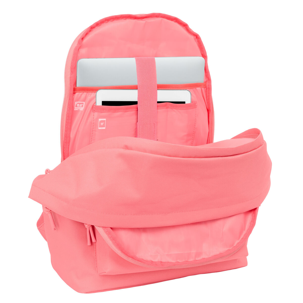 Zaino per Portatile F.C. Barcelona Corallo 31 x 44 x 18 cm