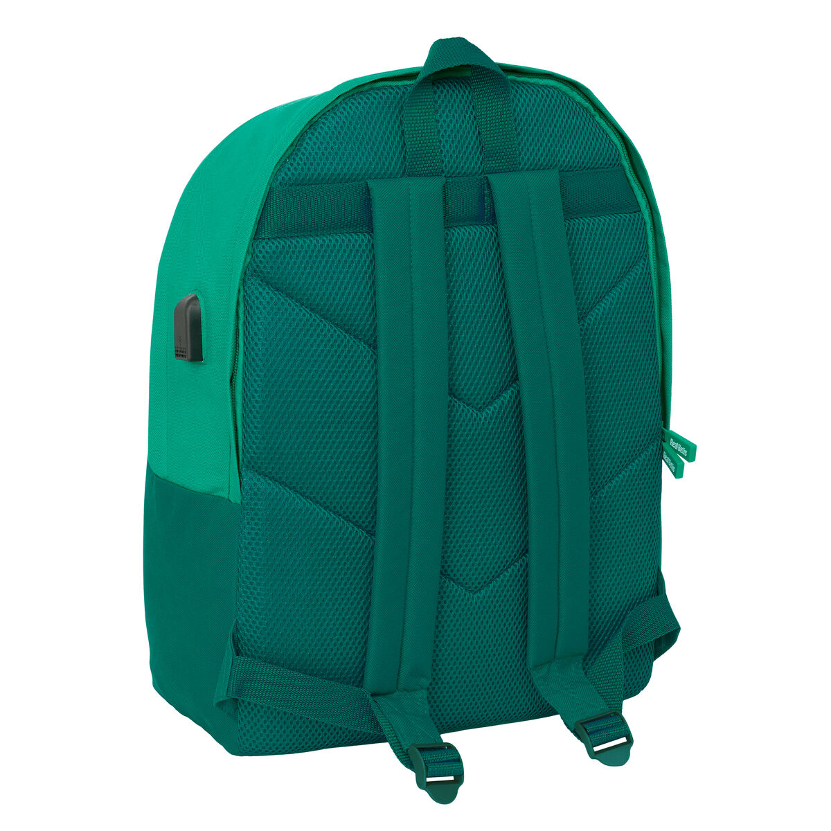 Zaino per PC Portatile e Tablet con Uscita USB Real Betis Balompié Verde
