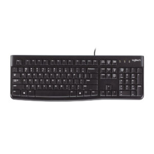 Tastiera Logitech K120 Nero Qwerty in Spagnolo Qwerty UK