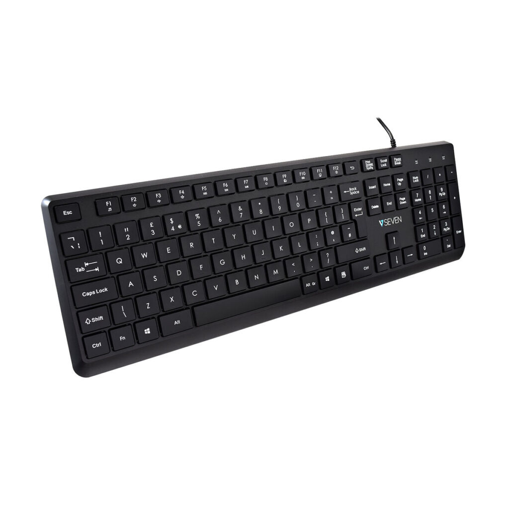 Tastiera V7 KU350UK Nero QWERTY Qwerty UK