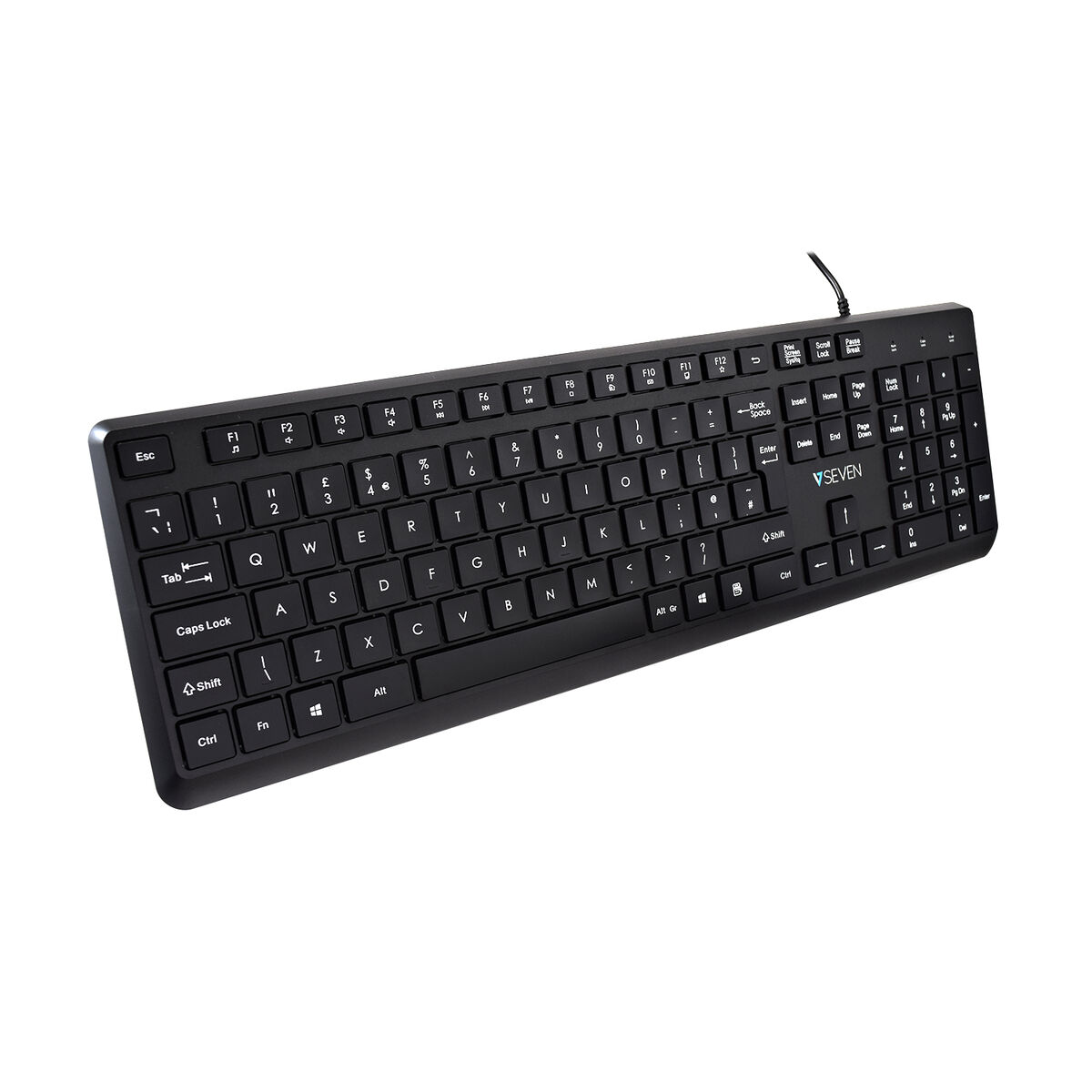 Tastiera V7 KU350UK Nero QWERTY Qwerty UK