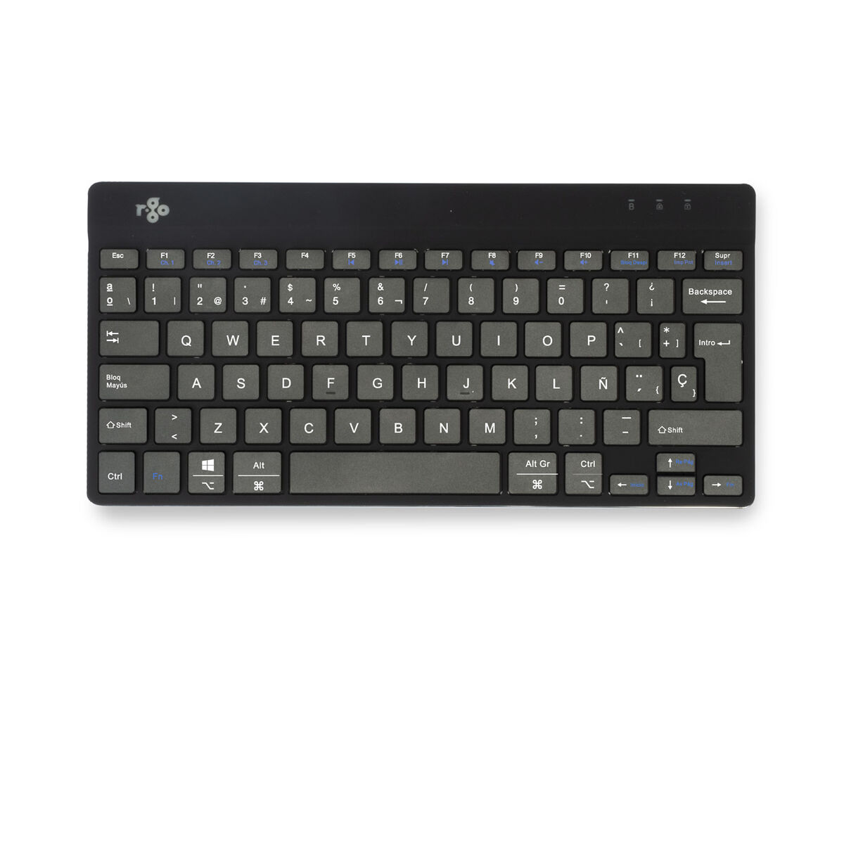 Tastiera R-Go RGOCOESWLBL Nero Qwerty in Spagnolo