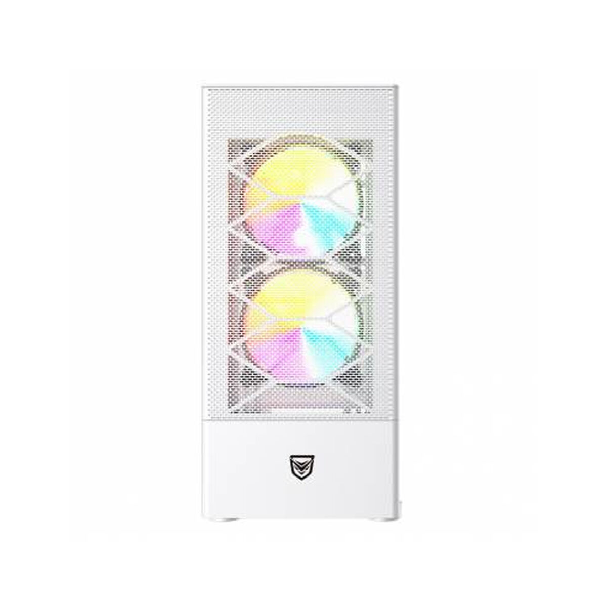 Case computer desktop ATX Nfortec NF-CS-CAELUM-WHITE Bianco