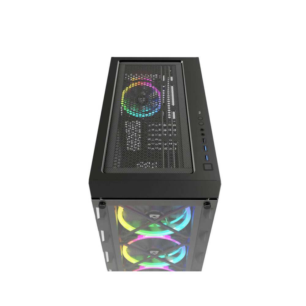 Case computer desktop ATX Nfortec NF-CS-DRACOX-B Nero
