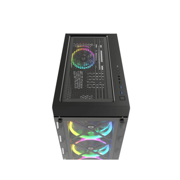 Case computer desktop ATX Nfortec NF-CS-DRACOX-B Nero