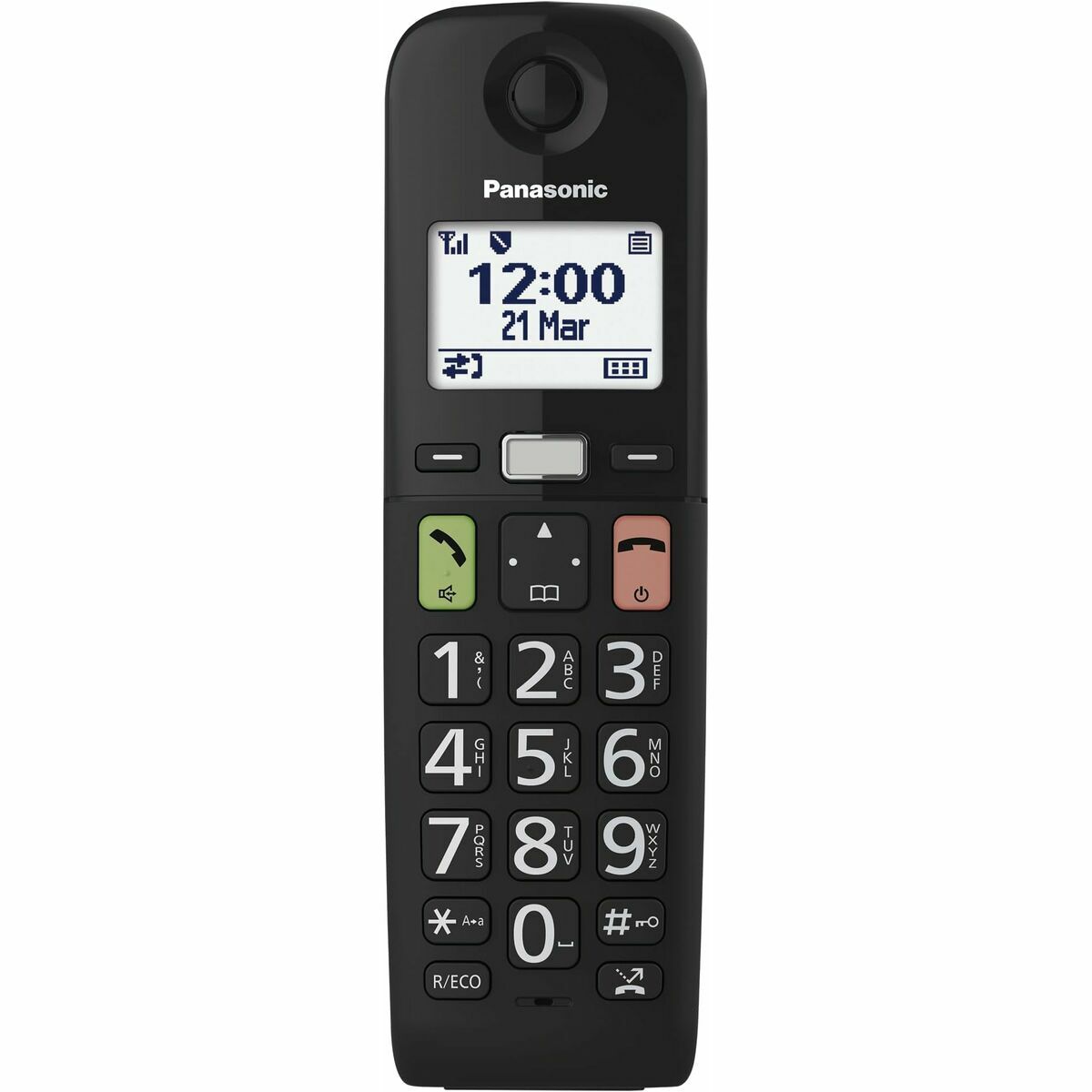 Telefono Senza Fili Panasonic KX-TGU112EXB Nero