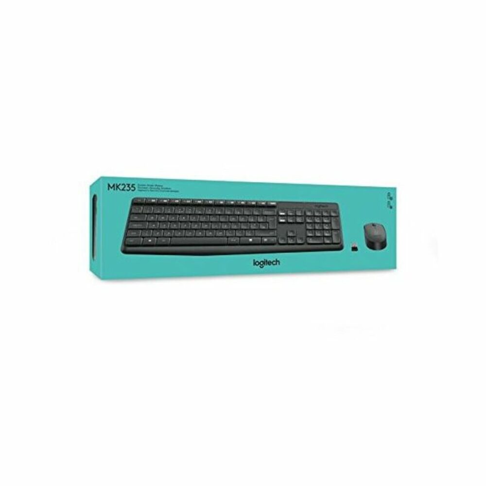 Tastiera e Mouse Wireless Logitech 920-007919 Nero Grigio Spagnolo Qwerty in Spagnolo QWERTY