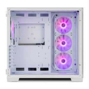 Case computer desktop ATX Nox-Xtreme NXHUMMERASTRAWH Bianco LED RGB